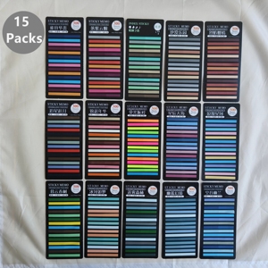 4500 Sheet PET Transparency Sticky Notes Self-Adhesive Annotation <b>Bookmarks</b> Aesthetic Notepad Tabs for Reading Books Stationery - Product Image 3