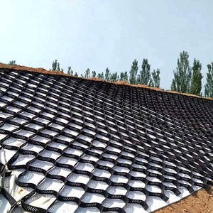 แผ่นพลาสติก HDPE Geocell กันสิ่งสกปรกติดผนังล็อกเกอร์ภูมิทัศน์แผ่นรองลายตาราง - Product Image 2