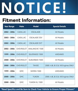 Nouveau <span class=keywords><strong>kit</strong></span> de <span class=keywords><strong>Suspension</strong></span> avant XCPMC AWD pour Silverado Yukon XL Escalade ESV EXT 13pc bras de commande supérieurs joints à rotule inférieurs - Product Image 2