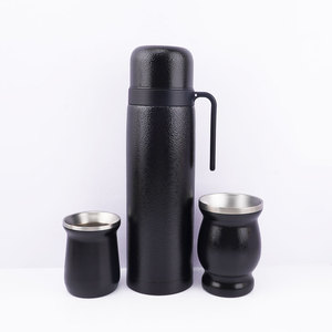 Set de <span class=keywords><strong>Mate</strong></span> de 1000 ml con Termo de Acero Inoxidable de Doble Pared y Alto Vacío con Asa, Botella de Agua Ecológica de <span class=keywords><strong>Argentina</strong></span> - Product Image 6