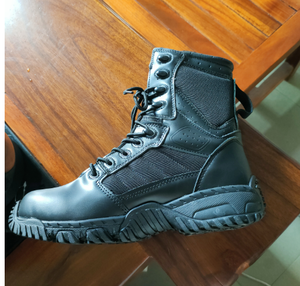 Bottes tactiques pour hommes DFD1201 noires personnalisées, 4 saisons, sécurité - Product Image 1