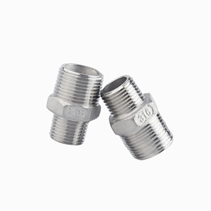 Raccord hexagonal réducteur mâle en acier inoxydable 304 durable pour équipement industriel - Product Image 1