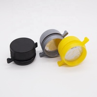 Bouchon de col à vis en plastique chimique pour bouteilles liquides 38mm 43mm tailles PE PP types bouchon de bouteille de bouchon de bec noir pour bidon d'huile