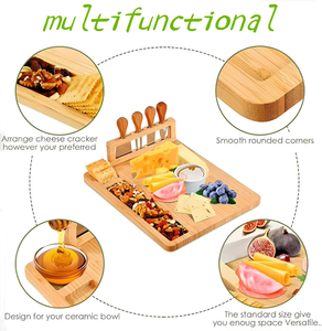 <span class=keywords><strong>Planche</strong></span> à découper en bambou et en bois pour les fêtes de famille, vaisselle assortie, plateau de service, plateau de fruits pour <span class=keywords><strong>jambon</strong></span> et charcuterie - Product Image 3