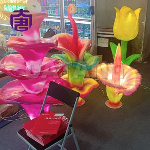 Lampes décoratives LED colorées en forme de fleurs pour parcs à thème et sites touristiques extérieurs, étanches IP65, couleurs personnalisées - Product Image 5