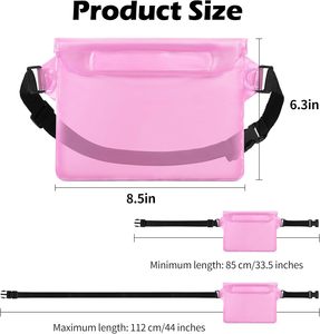 Sac banane étanche en PVC personnalisé avec logo et motif, idéal pour la plage, le sport et la natation, pour téléphone portable - Vente en gros à prix réduit - Product Image 3