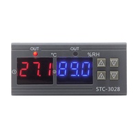 Controlador Digital de Temperatura y Humedad, Termostato de Pantalla LCD de CA de 110V/220V con Control de Temperatura, 1 Unidad