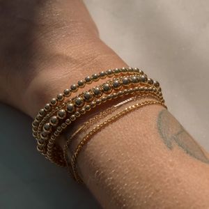 Custom <strong>Logo</strong> 18K Gold Plated Heart Pendant <strong>Bracelet</strong> Charms Stainless Steel <strong>Bead</strong> <strong>Bracelets</strong> for Women Jewelry - Product Image 1