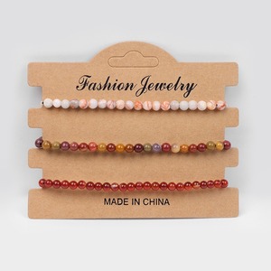 3 unids/set 4mm pulsera trenzada de piedra Natural azul aguamarinas ágatas sodalita Mini cuentas pulsera de cuerda ajustable para Mujeres Hombres - Product Image 6