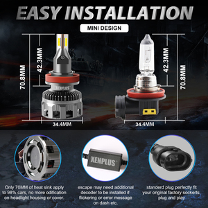 New P2 <span class=keywords><strong>80W</strong></span> 20000lm 6500K 3570 Con Chip 9005 9005 9012 H7 H11 <span class=keywords><strong>Led</strong></span> Đơn Chùm Sương Mù Ánh Sáng Xe Máy Ánh Sáng Xe <span class=keywords><strong>Led</strong></span> Đèn Pha Bóng Đèn - Product Image 6