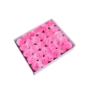 Sapone a Forma di <span class=keywords><strong>Rosa</strong></span> in Cristallo Qibai, Fiori Artificiali in Tessuto Dorato e <span class=keywords><strong>Rosa</strong></span>, Bouquet <span class=keywords><strong>Blu</strong></span>, Confezione Regalo per Matrimonio - Product Image 5