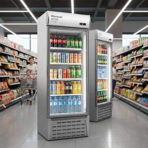 Refrigerador Comercial Vertical de Una Puerta y Una Temperatura Klimasan SC505 468 L para Exhibición de Bebidas, Certificación CE, 0/ +10C - Product Image 3