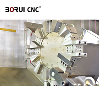 Tour CNC à banc incliné de haute précision BR85 avec précision de positionnement pour la fabrication de composants d'arbres et de disques de précision