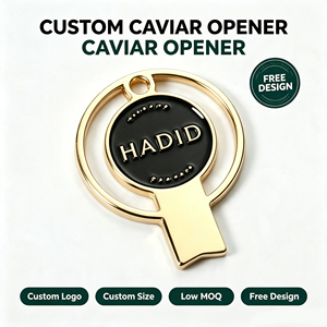 Abridor de Latas de Caviar con Logotipo Personalizado al por Mayor, Llavero Abridor de Metal, Precio de Fábrica, Alta Calidad, OEM - Product Image 1