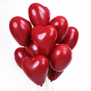 2023 New product Fashion Design Holiday Celebration Decoration Red Love Valentine's Day Latex Balloon Set For Party Decoration