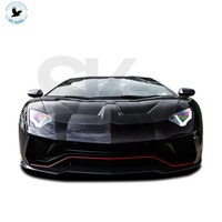Capot moteur en fibre de carbone 2023 pour Lamborghini Aventador LP700 LP720 Bonnet 1016 avec clips inclus, état neuf
