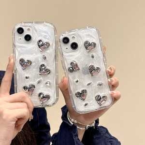 Nouvel arrivage 3D compte-gouttes de nuage blanc papillon argent étoile transparente antichoc coque de <span class=keywords><strong>téléphone</strong></span> portable souple - Product Image 2