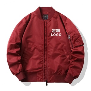 เสื้อแจ็คเก็ตเบสบอลทรงบอมเบอร์แบบกระดุมแถวเดียว ผ้าแคนวาสเคลือบผิว คอตั้ง กันน้ำ สำหรับฤดูใบไม้ผลิ สกรีนโลโก้ได้ตามต้องการ สำหรับผู้ชาย - Product Image 3