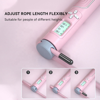 Corde à sauter numérique lestée en PVC, anti-emmêlement, avec roulements à billes, corde à sauter intelligente sans fil pour enfants et adultes