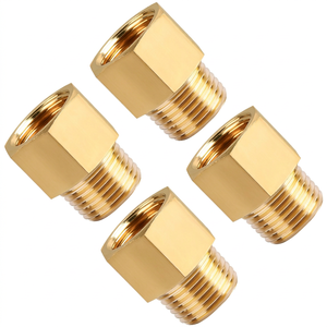 Raccord hexagonal en laiton mâle-femelle, adaptateur de filetage NPT en pouces - Product Image 1