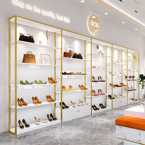 Portable Metal Multi-Layer Shoe Display <strong>Rack</strong> with Lights for Retail Use Children's &amp; Men's/Women's Shoes and Bags - Product Image 1