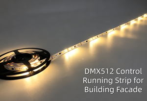 DMX chạy hiệu ứng DC24V đơn trắng <span class=keywords><strong>LED</strong></span> <span class=keywords><strong>Strip</strong></span> ngoài trời không thấm nước mặt tiền địa chỉ smartapp DMX pixel đuổi theo dải ánh sáng - Product Image 2