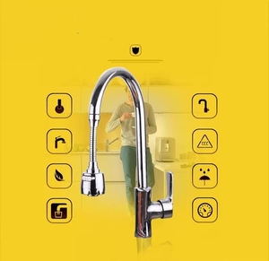 Extensor Flexible para Grifo de Baño, Cabezal Rociador Ahorrador de Agua, Burbujeador Anti-Salpicaduras, Adaptador de Boquilla para Fregadero/Ducha - Product Image 2