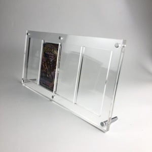 Venta al por mayor OEM personalizado de alta calidad de 4 ranuras acrílico Pokemoned Card Pack Vitrina - Product Image 5