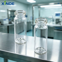 Flacons en verre médical transparents XINDE, flacons en verre pharmaceutique vides pour injection