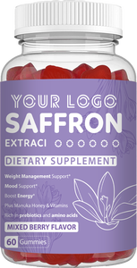 Zafferano Gummies Premium a base di erbe integratori di supporto dell'umore promuove il rilassamento positivo Stress alleviare l'equilibrio emotivo - Product Image 4