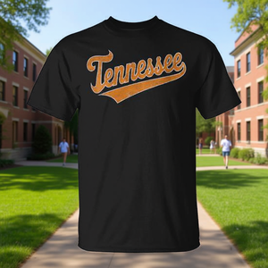 T-shirt vintage classica arancione Tennessee in stile college retrò - Product Image 3