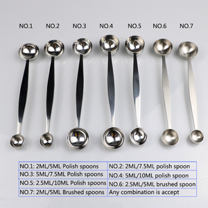 Cucharas de Té de Acero Inoxidable de Grado Alimenticio de 2 ml, 2.5 ml, 5 ml, 7.5 ml, 10 ml, 15 ml, 30 ml para <span class=keywords><strong>Matcha</strong></span> y Café, para Fiestas de Té, Capacidad de 1 g - Product Image 6