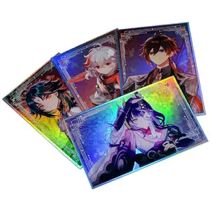 Kartu Laser cetakan seni Anime papan shimishi Anime papan kustom Laser holografik