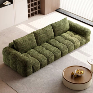 NOVA Modern Velvet Beige Corner Living Room Modular Two Seat Sponge Filled Sectional Couch Sets Furniture Hotel Use - Product Image 1