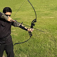 Ensemble d'arc recurve PIAOYU X10 avec viseur et déclencheur au poignet - Kit de tir à l'arc complet pour débutants, entraînement au tir sur cible en extérieur, 40 lbs