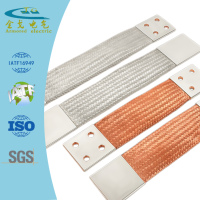 Connecteur à basse résistance multi-styles en cuivre tressé flexible à terminaison métallique sertie pour transformateur et stockage d'énergie