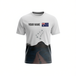 T-shirt personnalisé avec nom pour la Journée de l'Australie, drapeau australien, nuit étoilée, galaxie, croix du sud, 26 janvier - Product Image 2