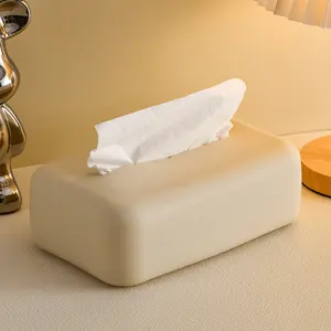 Newest Design High Quality Facial Tissue Paper Box Silicone Napkin Holder Waterproof Silicone Tissue Box Cover For Bathroom