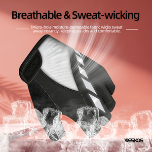 Sarung Tangan Bersepeda WESKOS Pria & Wanita Sarung Tangan Sepeda Jalan & Gunung Berbahan Gel yang Bernapas |   Pelatihan Bersepeda Anti-Selip & Olahraga Kebugaran Luar Ruangan - Product Image 4