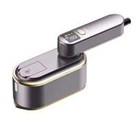 Défroisseur Vapeur Portable Transfrontalier 1200W, Réservoir d'Eau 150mL, Affichage Numérique Trois Vitesses, Repassage Domestique Pliable