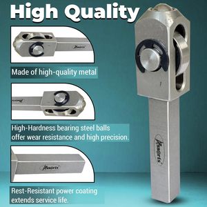 Assortiment d'outils de brunissage pour mini-tour, tige de 1/2, 5/8, 3/4, rouleau de 2-1/2 de longueur, haute précision, en acier inoxydable - Product Image 3