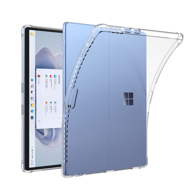 For Surface Pro 8/9/10/11 13" Anti-Drop Silicone Bumper Crystal Clear TPU Tablet Case Cover
