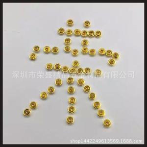 Mushroom <b>Nails</b> Shoe Buckle 7mmx7mm <b>Brass</b> Clothing Shoes Bags Decorations - Product Image 3