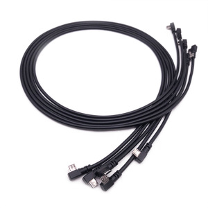 Cable de datos tipo C de ángulo recto, con revestimiento de PVC y blindaje de cobre puro para computadora, cable en ángulo. - Product Image 4