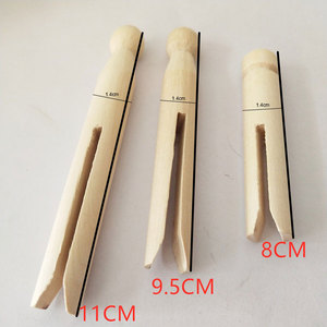 Pinzas de Madera Natural para Manualidades, Pinzas Redondas de Madera para Muñecas - Product Image 4