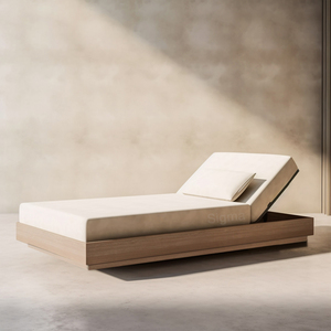 Tumbona Moderna de Lujo para Exteriores, de Madera Sólida, para <span class=keywords><strong>Piscina</strong></span>, Ocio, Muebles de Jardín Ecológicos de Teca, 2026 - Product Image 4
