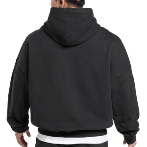 Fabricant sur mesure de sweats à capuche d'hiver, approvisionnement direct, sweats à capuche pour hommes à coupe ample personnalisés, chauds, grande taille, tendance - Product Image 2