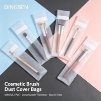 Tas Penyimpanan Kuas Makeup EVA yang Dapat Disesuaikan dan Dapat Ditutup Kembali dengan Cetak Offset untuk Blush