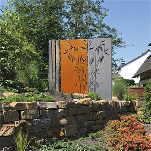 Customized Laser Cut <b>Decorative</b> Outdoor Privacy Art Metal <b>Screens</b> Panels Corten Steel Garden <b>Screen</b> - Product Image 1