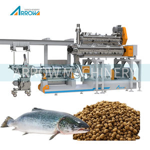 Fournisseur d'usine de nourriture pour poissons, extrudeuse automatique à moteur, capacité de 500 kg/h, nourriture pour poissons - Product Image 1